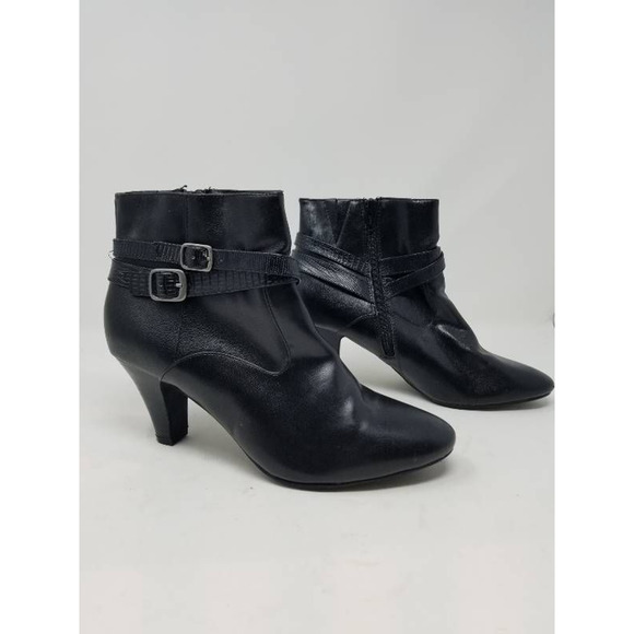 Croft & Barrow Ankle Boots Booties Black Zip 8 M - Picture 3 of 12